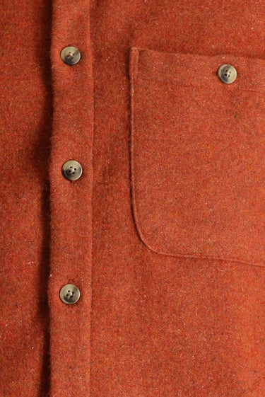 Kiremit Uzun Kol Oversize Oduncu Pamuklu Gömlek