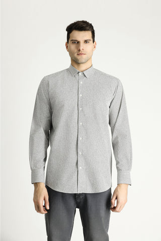  Beyaz Uzun Kol Regular Fit Oduncu Kareli Pamuklu Kolay Ütülenebilir Gömlek