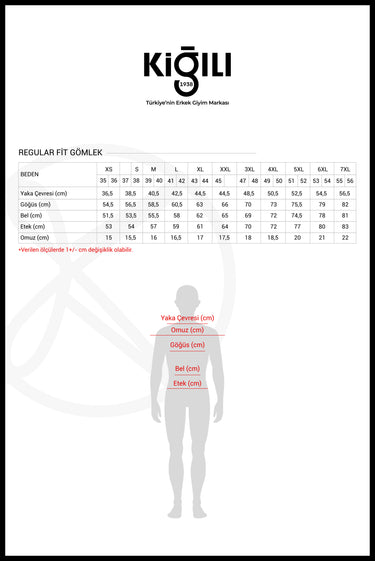  Mavi Uzun Kol Regular Fit Ekose Pamuklu Kolay Ütülenebilir Düğmeli Yaka Gömlek