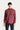 Açık Bordo Uzun Kol Slim Fit Dar Kesim Oduncu Pamuklu Düğmeli Yaka Gömlek