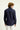 Orta Lacivert Uzun Kol Slim Fit Dar Kesim Denim Pamuk Gömlek