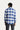İndigo Uzun Kol Slim Fit Dar Kesim Ekose Oduncu Pamuk Gömlek