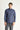 Havacı Mavi Uzun Kol Slim Fit Dar Kesim Oduncu Ekose Pamuklu Gömlek