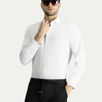 Açık Mavi Uzun Kol Klasik Çizgili Pamuklu Kolay Ütülenebilir Gömlek