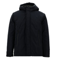 Koyu Lacivert Slim Fit Dar Kesim Kapüşonlu Spor Mont