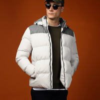 Taş Slim Fit Dar Kesim Kapüşonlu Spor Mont