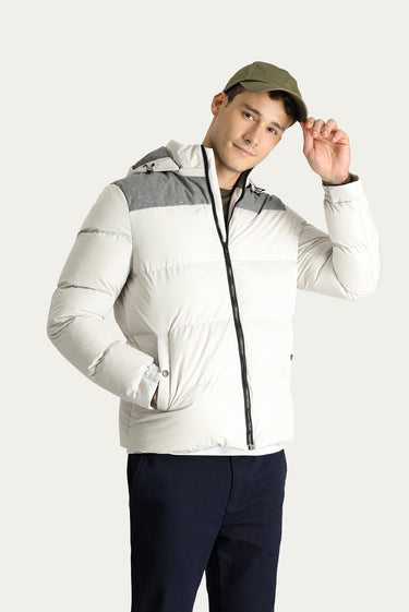 Taş Slim Fit Dar Kesim Kapüşonlu Spor Mont