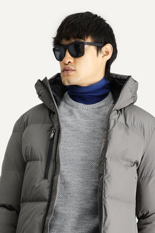  Orta Vizon Kapüşonlu Şişme Mont