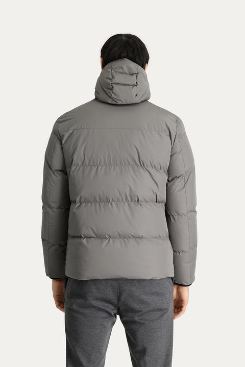 Orta Vizon Kapüşonlu Şişme Mont