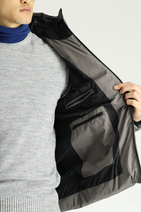 Orta Vizon Kapüşonlu Şişme Mont