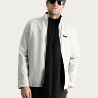 Açık Gri Slim Fit Dar Kesim Softshell Spor Mont