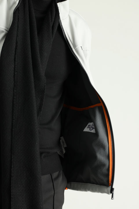 Açık Gri Slim Fit Dar Kesim Softshell Spor Mont