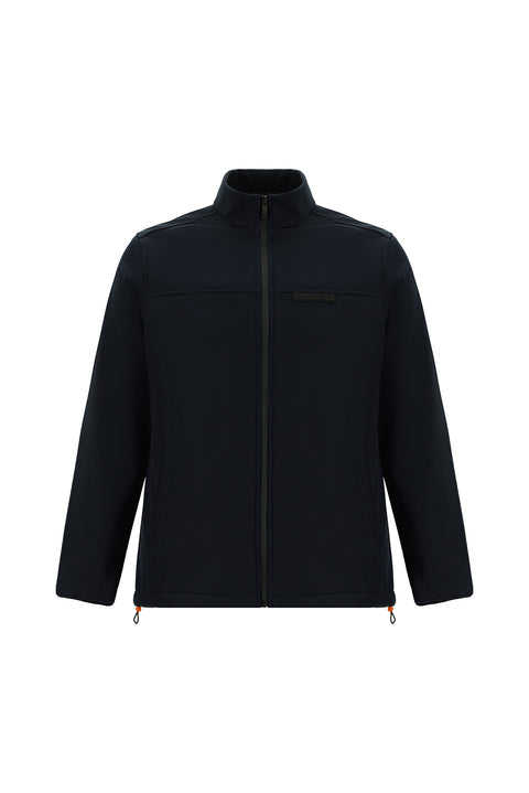 Koyu Lacivert Slim Fit Dar Kesim Softshell Spor Mont