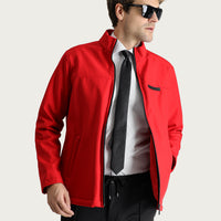 Bayrak Kırmızı Slim Fit Dar Kesim Softshell Spor Mont