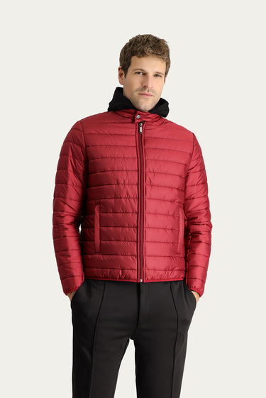  Koyu Kırmızı Kapitone Spor Mont