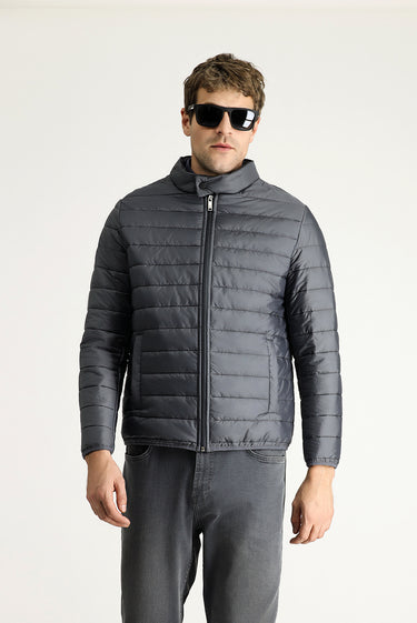  Koyu Füme Kapitone Spor Mont