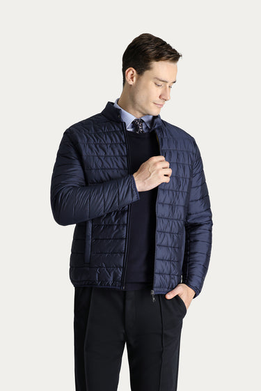 Koyu Lacivert Kapitone Spor Mont