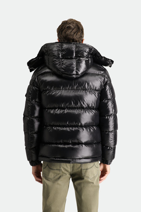 Siyah Kapüşonlu Şişme Spor Mont