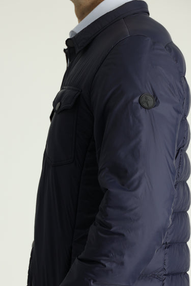 Koyu Lacivert Slim Fit Dar Kesim Şişme Mont