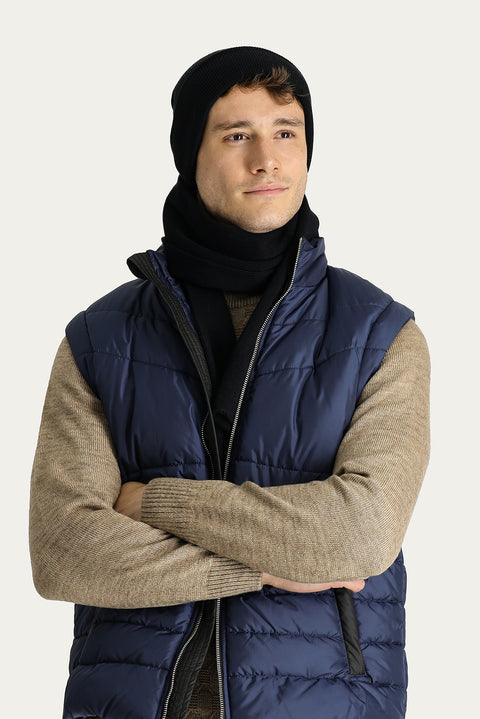 Koyu Lacivert Şişme Spor Mont