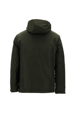  Orta Haki Kapüşonlu Spor Mont