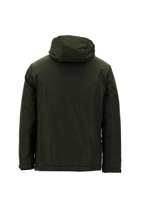 Orta Haki Kapüşonlu Spor Mont