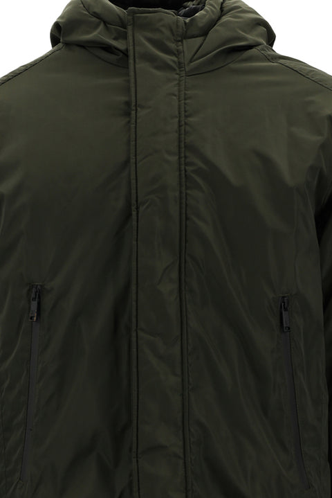 Orta Haki Kapüşonlu Spor Mont