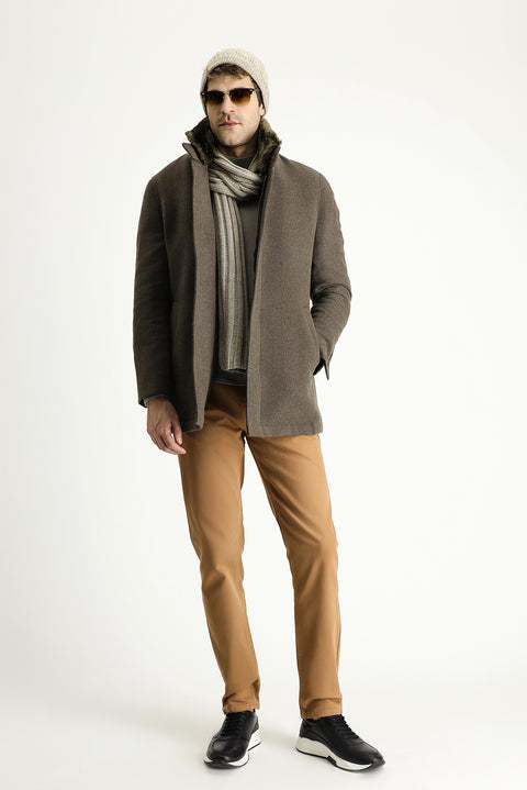Medium Brown Wool Coat