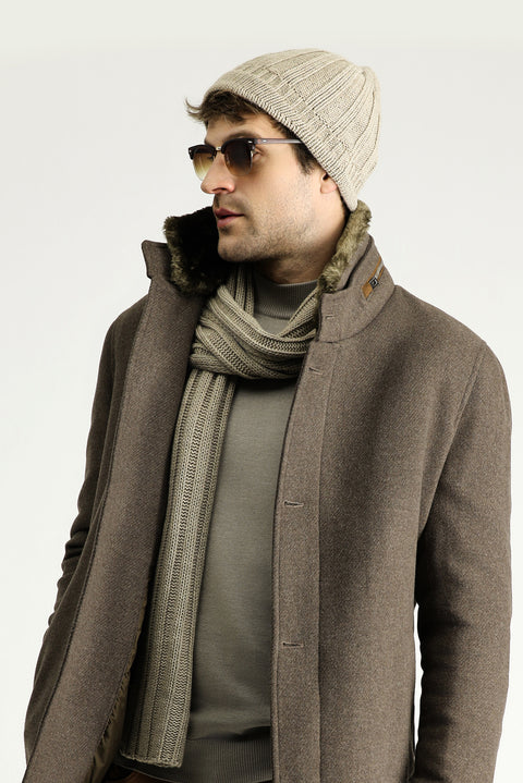 Medium Brown Wool Coat
