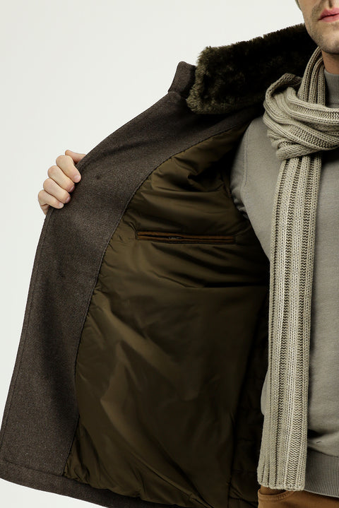 Medium Brown Wool Coat