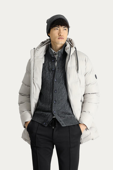 Taş Kapüşonlu Spor Şişme Kaban