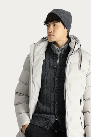 Taş Kapüşonlu Spor Şişme Kaban