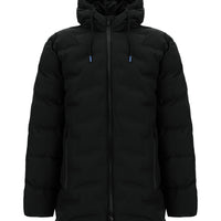 Siyah Büyük Beden Kapüşonlu Spor Kaban