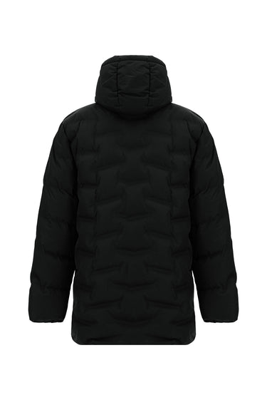  Siyah Büyük Beden Kapüşonlu Spor Kaban