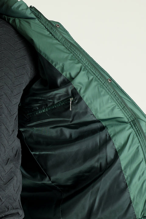 Açık Petrol Kapüşonlu Spor Şişme Kaban