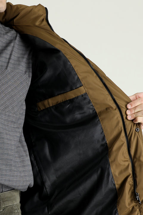 Taba Kapüşonlu Şişme Spor Kaban