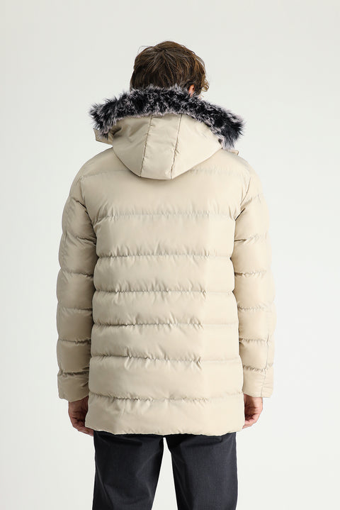 Taş Kapüşonlu Şişme Spor Kaban