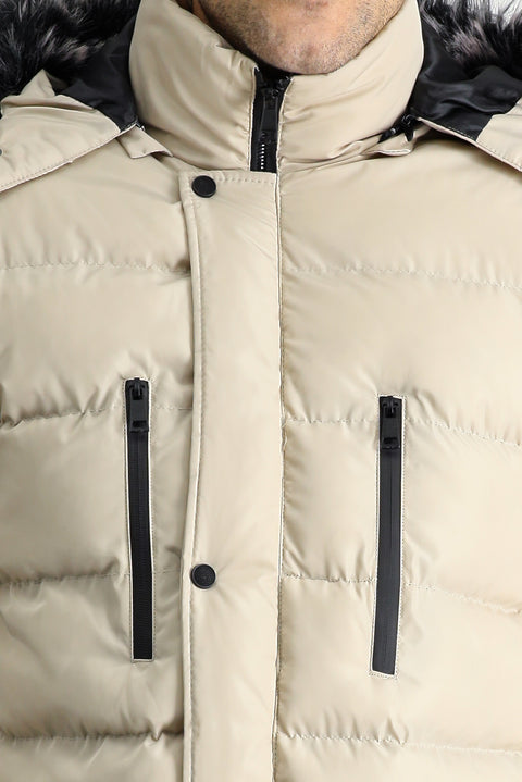 Taş Kapüşonlu Şişme Spor Kaban