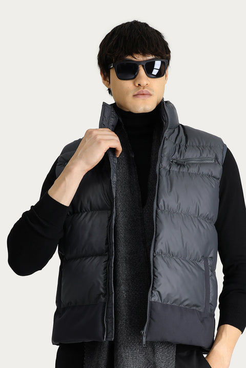 Orta Antrasit Spor Şişme Yelek