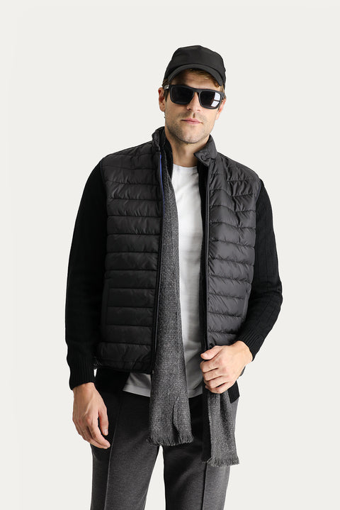 Siyah Kapitone Şişme Spor Yelek