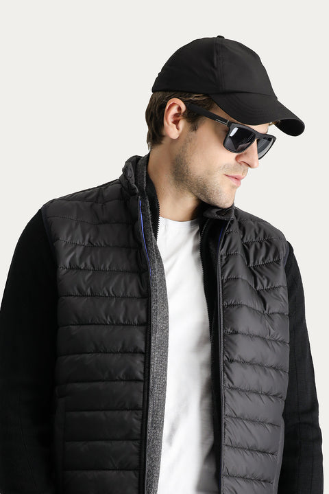 Siyah Kapitone Şişme Spor Yelek