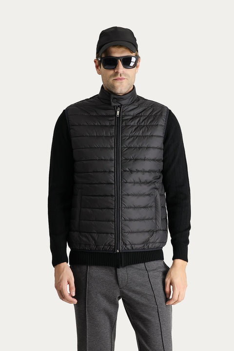 Siyah Kapitone Şişme Spor Yelek