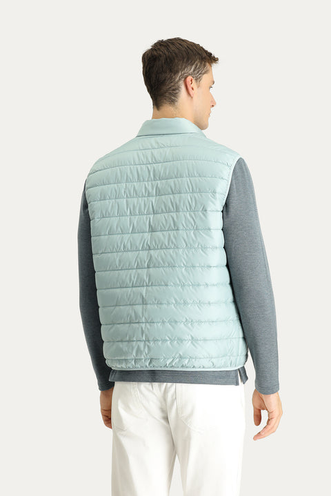 Bulut Mavi Kapitone Şişme Spor Yelek