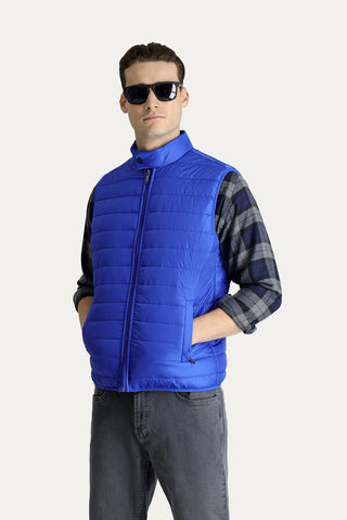  Saks Mavi Kapitone Şişme Spor Yelek