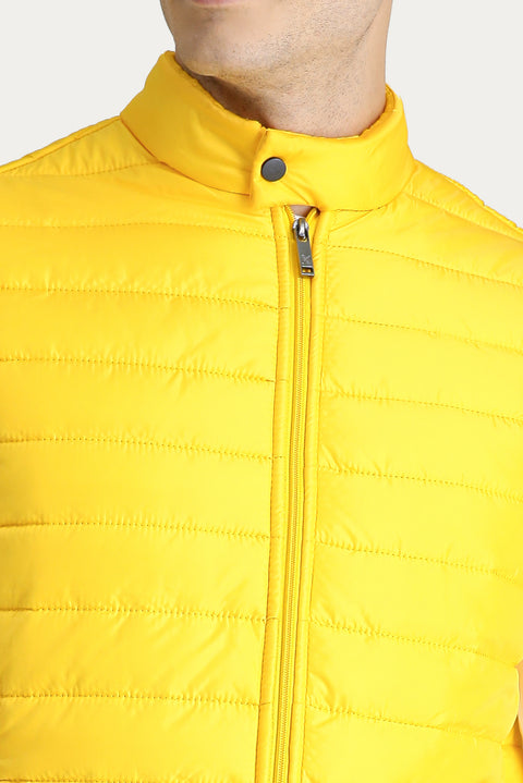 Sarı Kapitone Şişme Spor Yelek