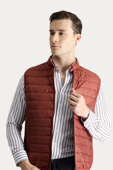 Kiremit Kapitone Şişme Spor Yelek