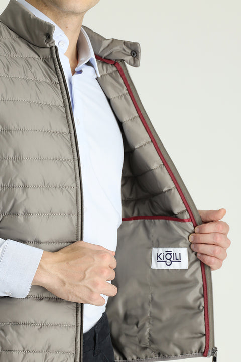 Orta Vizon Kapitone Şişme Spor Yelek