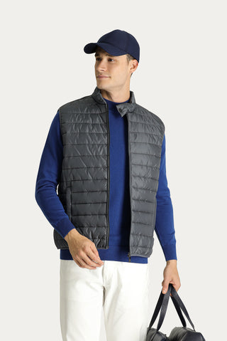  Koyu Füme Kapitone Şişme Yelek