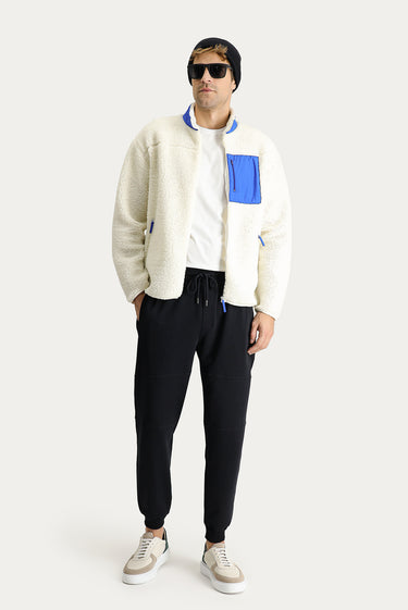Koyu Lacivert Slim Fit Dar Kesim Pamuklu Sweatpant / Eşofman