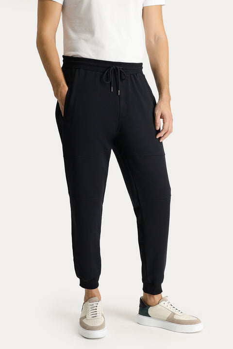 Koyu Lacivert Slim Fit Dar Kesim Pamuklu Sweatpant / Eşofman